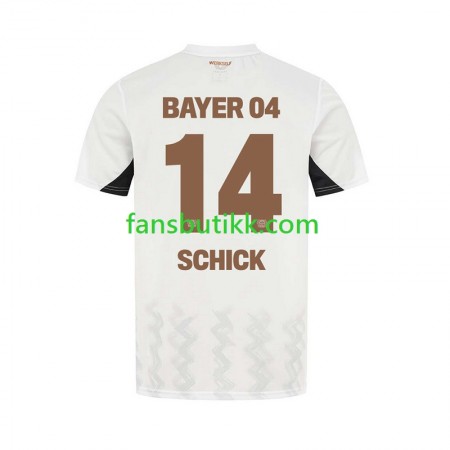 Fotballdrakt Bayer 04 Leverkusen Patrik Schick 14 Bortetrøye 2024-2025 Kortermet